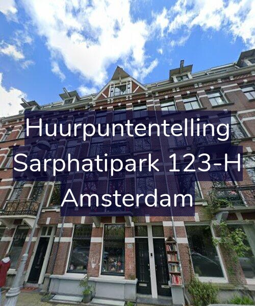 Foto gevel Huurpuntentelling voor Sarphatipark 123-H, Amsterdam