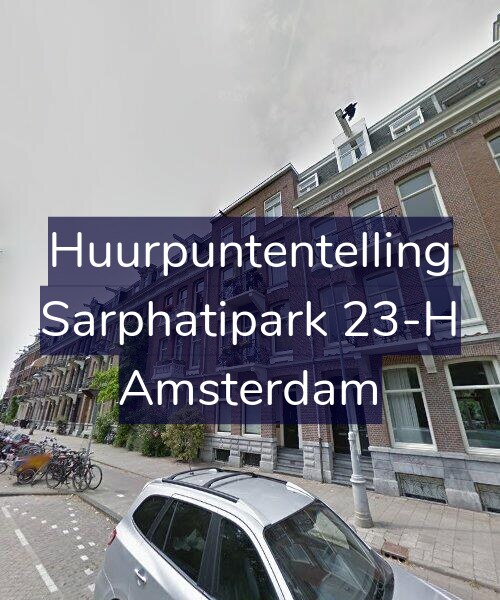 Foto gevel Huurpuntentelling voor Sarphatipark 23-H, Amsterdam