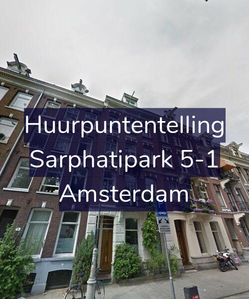 Foto gevel Huurpuntentelling voor Sarphatipark 5-1, Amsterdam