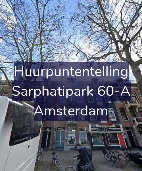Foto gevel Huurpuntentelling voor Sarphatipark 60-A, Amsterdam