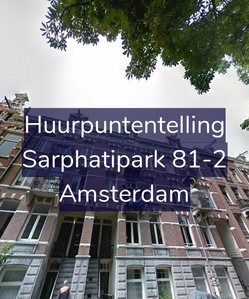 Foto gevel Huurpuntentelling voor Sarphatipark 81-2, Amsterdam