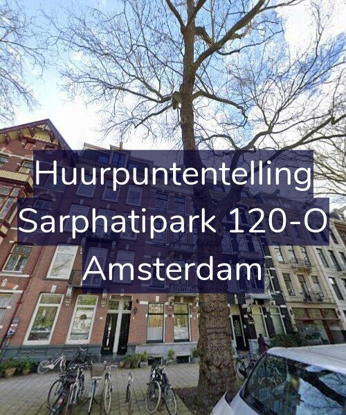 Foto gevel Huurpuntentelling voor Sarphatipark 120-O, Amsterdam