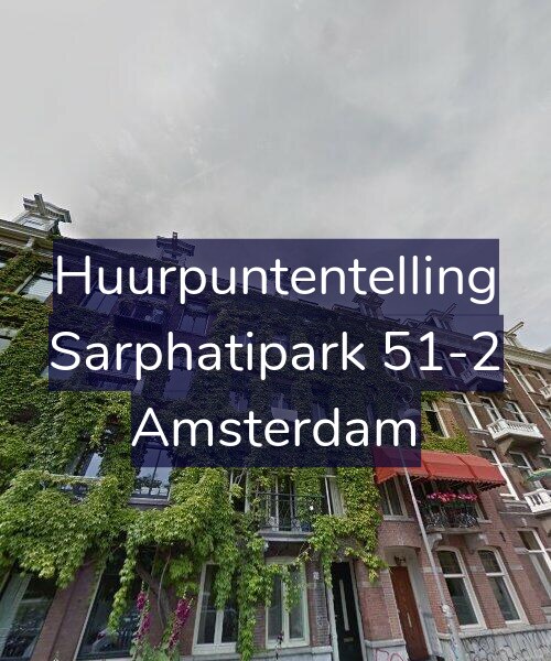 Foto gevel Huurpuntentelling voor Sarphatipark 51-2, Amsterdam