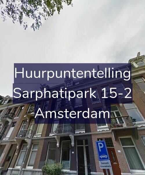 Foto gevel Huurpuntentelling voor Sarphatipark 15-2, Amsterdam