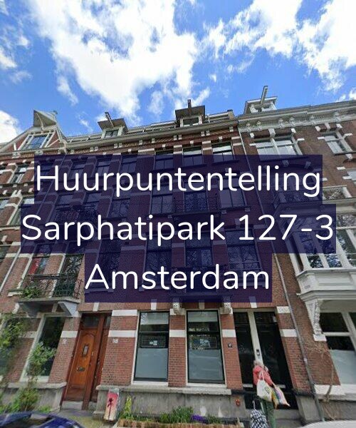 Foto gevel Huurpuntentelling voor Sarphatipark 127-3, Amsterdam