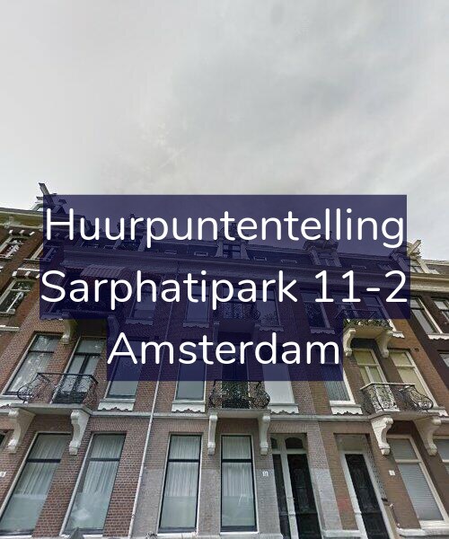 Foto gevel Huurpuntentelling voor Sarphatipark 11-2, Amsterdam