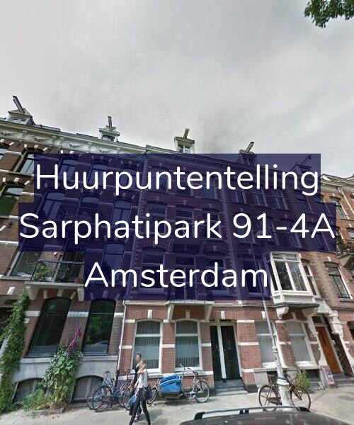 Foto gevel Huurpuntentelling voor Sarphatipark 91-4A, Amsterdam
