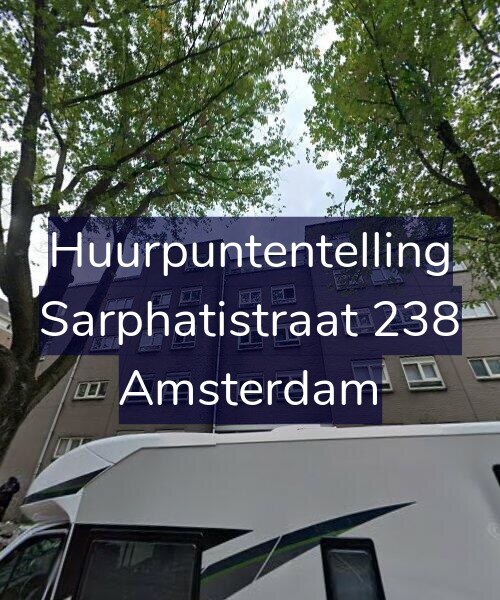 Foto gevel Huurpuntentelling voor Sarphatistraat 238, Amsterdam