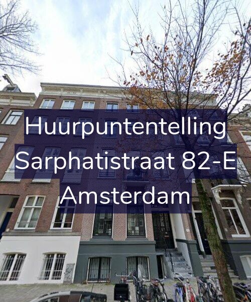 Foto gevel Huurpuntentelling voor Sarphatistraat 82-E, Amsterdam