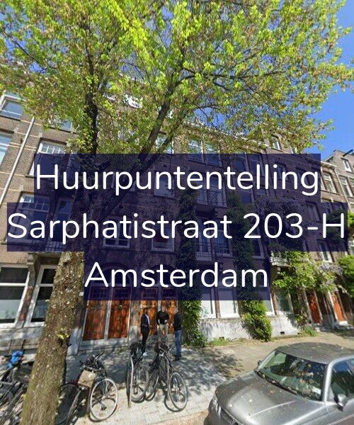 Foto gevel Huurpuntentelling voor Sarphatistraat 203-H, Amsterdam