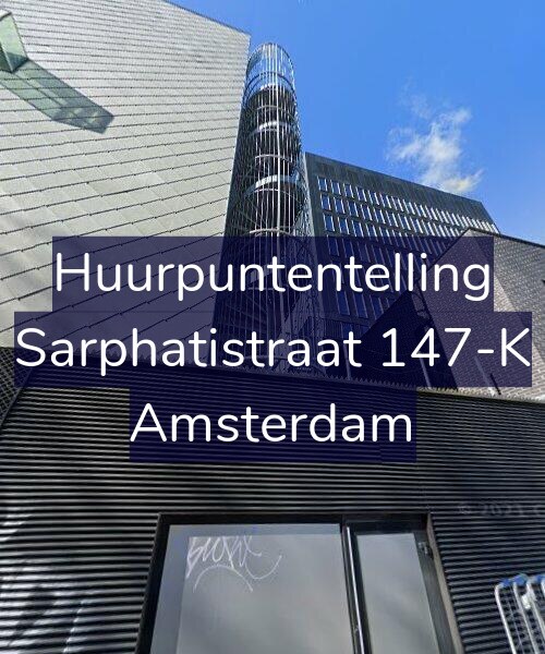 Foto gevel Huurpuntentelling voor Sarphatistraat 147-K, Amsterdam