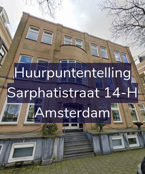 Foto gevel Huurpuntentelling voor Sarphatistraat 14-H, Amsterdam