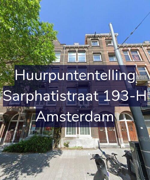 Foto gevel Huurpuntentelling voor Sarphatistraat 193-H, Amsterdam