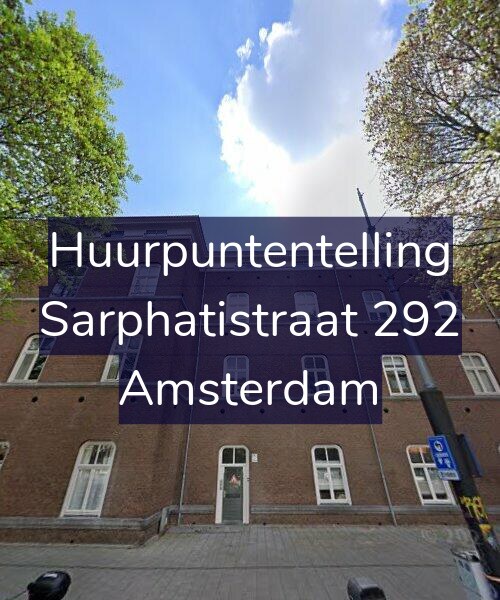 Foto gevel Huurpuntentelling voor Sarphatistraat 292, Amsterdam