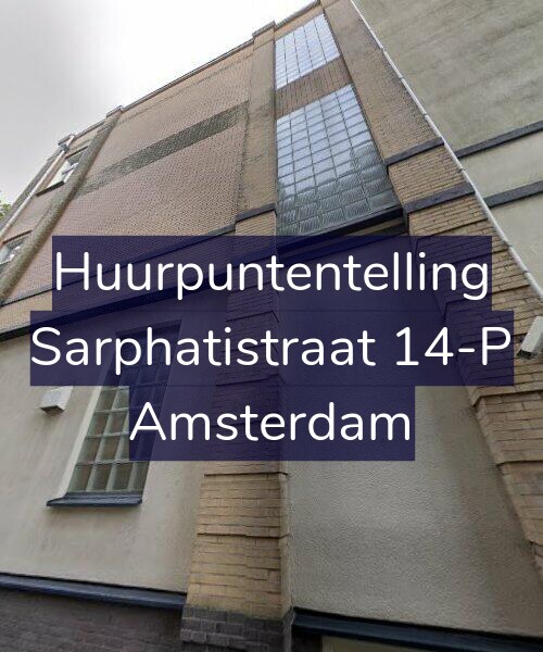 Foto gevel Huurpuntentelling voor Sarphatistraat 14-P, Amsterdam