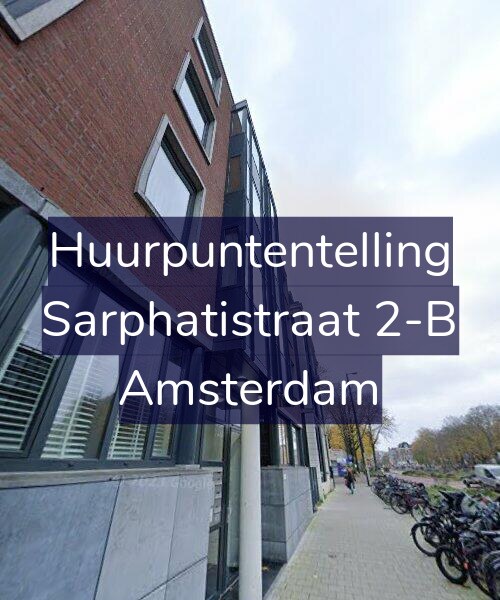 Foto gevel Huurpuntentelling voor Sarphatistraat 2-B, Amsterdam