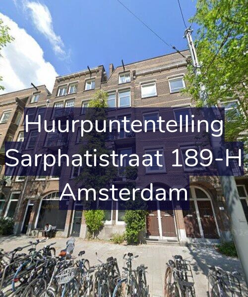 Foto gevel Huurpuntentelling voor Sarphatistraat 189-H, Amsterdam