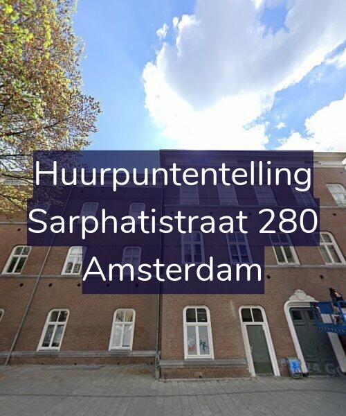 Foto gevel Huurpuntentelling voor Sarphatistraat 280, Amsterdam