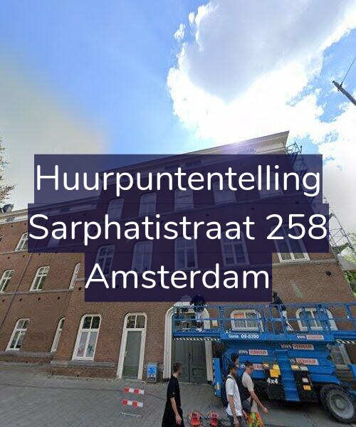 Foto gevel Huurpuntentelling voor Sarphatistraat 258, Amsterdam