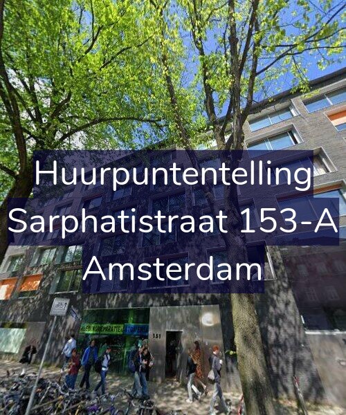 Foto gevel Huurpuntentelling voor Sarphatistraat 153-A, Amsterdam