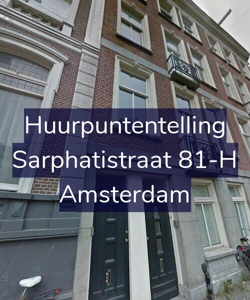 Foto gevel Huurpuntentelling voor Sarphatistraat 81-H, Amsterdam