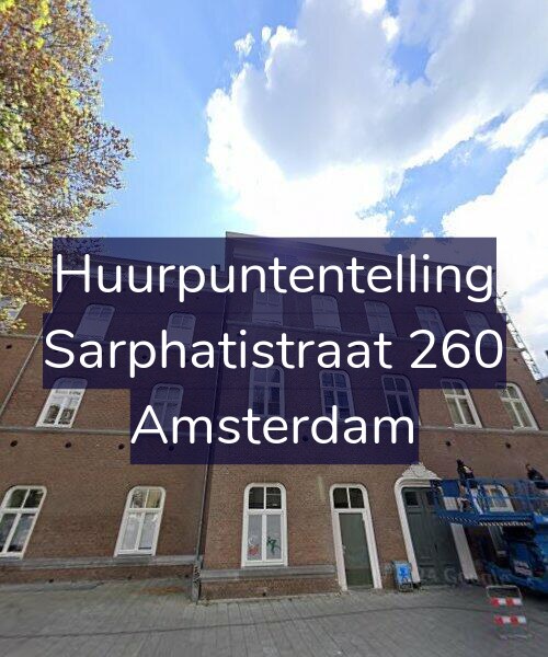 Foto gevel Huurpuntentelling voor Sarphatistraat 260, Amsterdam