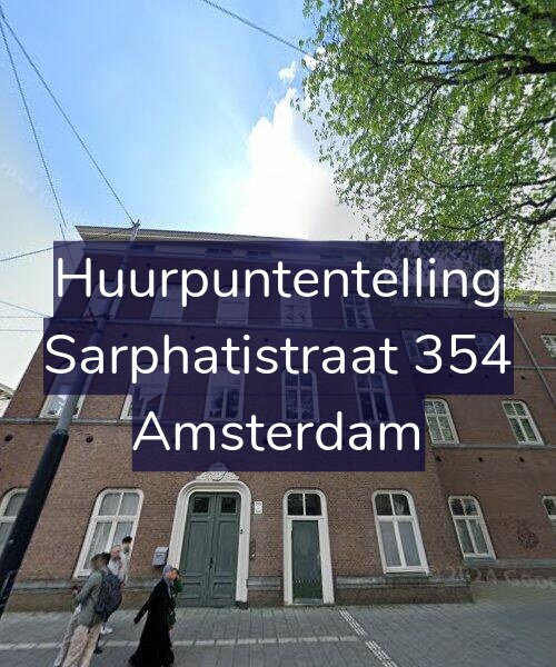 Foto gevel Huurpuntentelling voor Sarphatistraat 354, Amsterdam