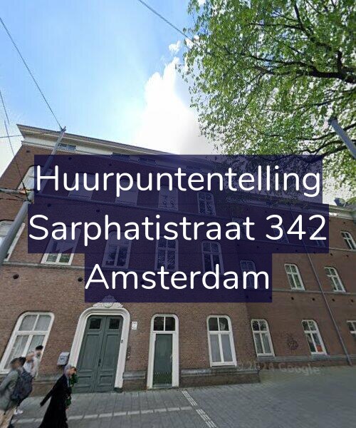 Foto gevel Huurpuntentelling voor Sarphatistraat 342, Amsterdam