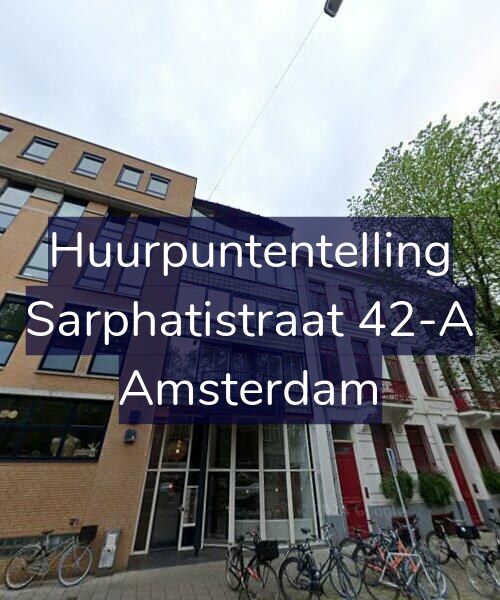 Foto gevel Huurpuntentelling voor Sarphatistraat 42-A, Amsterdam
