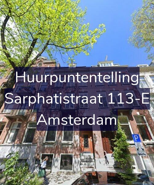 Foto gevel Huurpuntentelling voor Sarphatistraat 113-E, Amsterdam