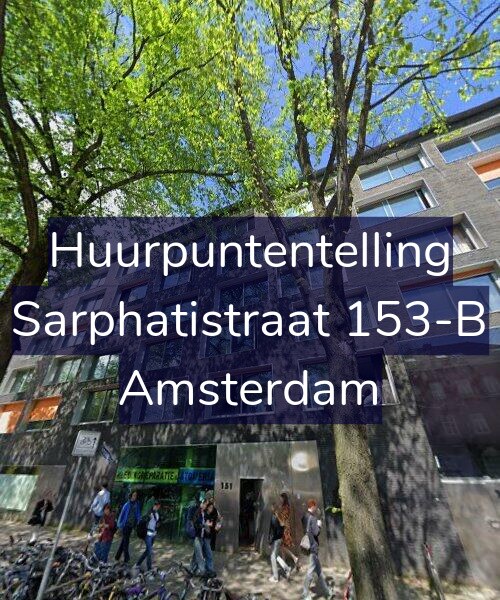 Foto gevel Huurpuntentelling voor Sarphatistraat 153-B, Amsterdam