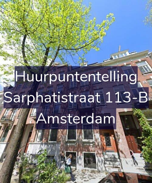 Foto gevel Huurpuntentelling voor Sarphatistraat 113-B, Amsterdam