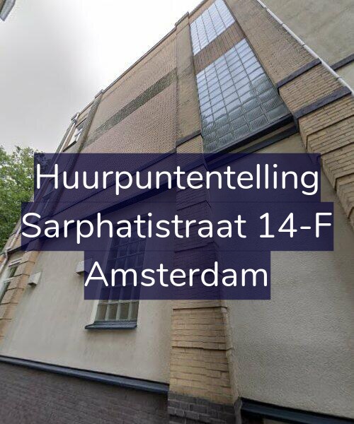 Foto gevel Huurpuntentelling voor Sarphatistraat 14-F, Amsterdam