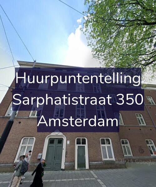 Foto gevel Huurpuntentelling voor Sarphatistraat 350, Amsterdam