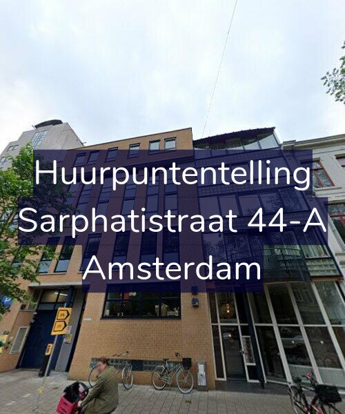 Foto gevel Huurpuntentelling voor Sarphatistraat 44-A, Amsterdam