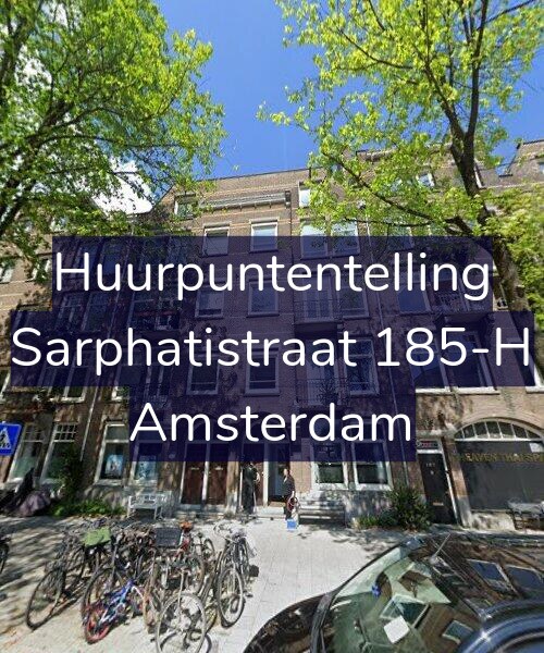Foto gevel Huurpuntentelling voor Sarphatistraat 185-H, Amsterdam