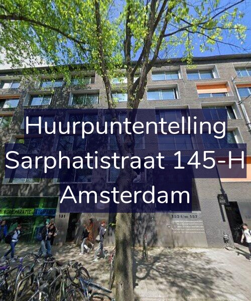 Foto gevel Huurpuntentelling voor Sarphatistraat 145-H, Amsterdam