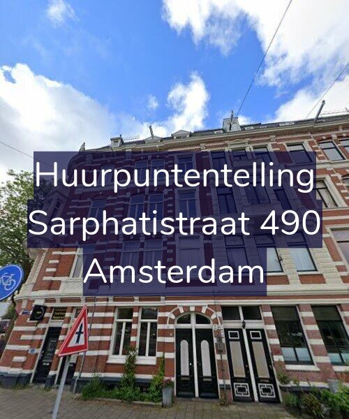 Foto gevel Huurpuntentelling voor Sarphatistraat 490, Amsterdam