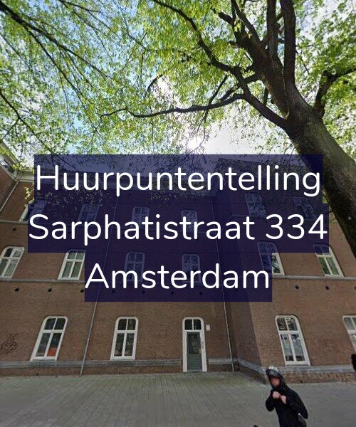 Foto gevel Huurpuntentelling voor Sarphatistraat 334, Amsterdam