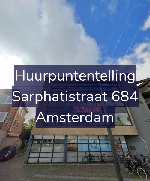 Foto gevel Huurpuntentelling voor Sarphatistraat 684, Amsterdam