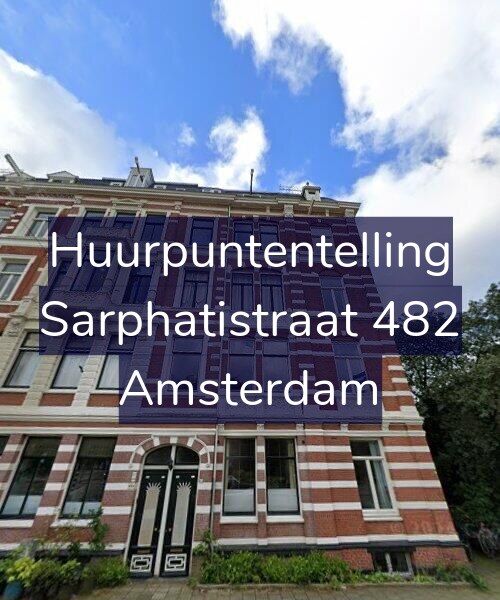 Foto gevel Huurpuntentelling voor Sarphatistraat 482, Amsterdam