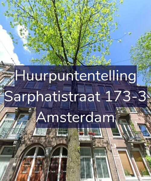 Foto gevel Huurpuntentelling voor Sarphatistraat 173-3, Amsterdam