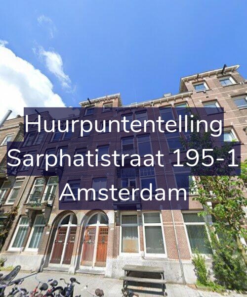 Foto gevel Huurpuntentelling voor Sarphatistraat 195-1, Amsterdam