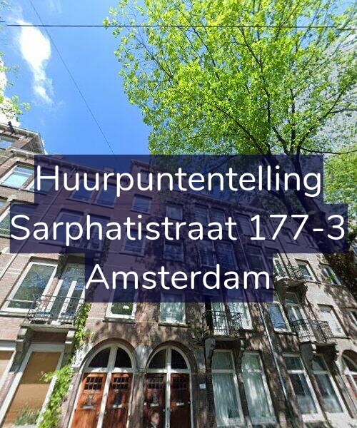 Foto gevel Huurpuntentelling voor Sarphatistraat 177-3, Amsterdam