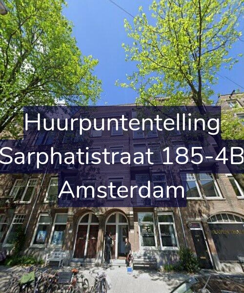 Foto gevel Huurpuntentelling voor Sarphatistraat 185-4B, Amsterdam