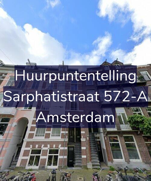 Foto gevel Huurpuntentelling voor Sarphatistraat 572-A, Amsterdam