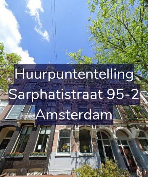 Foto gevel Huurpuntentelling voor Sarphatistraat 95-2, Amsterdam