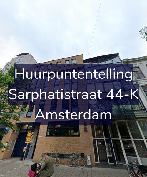 Foto gevel Huurpuntentelling voor Sarphatistraat 44-K, Amsterdam