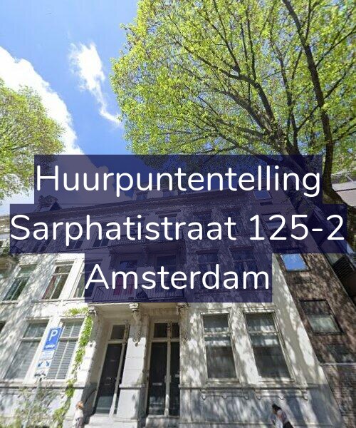 Foto gevel Huurpuntentelling voor Sarphatistraat 125-2, Amsterdam