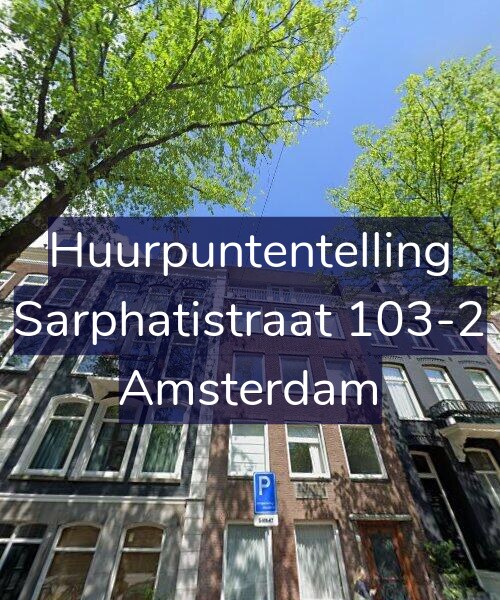 Foto gevel Huurpuntentelling voor Sarphatistraat 103-2, Amsterdam